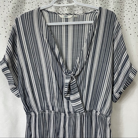 Stipped Bathing Suit Dress Cover - Picture 4 of 5